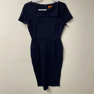 Marycrafts Modest Retro Navy Midi‎ Dress Size 8